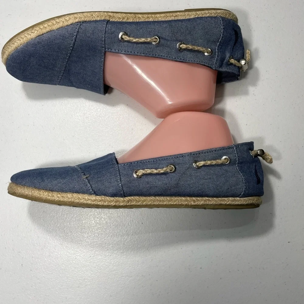 Nautica Blue Espadrille Boats Shoes Flats Size 10 SB-95